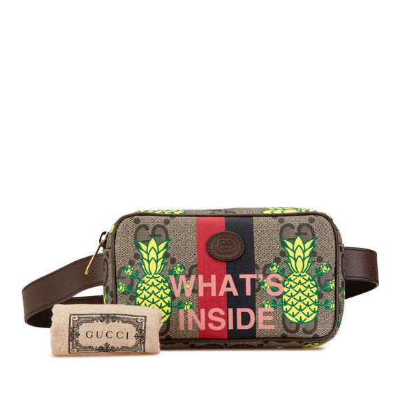 Pre-Loved Gucci Maxi GG Supreme Interlocking G Pineapple Belt Bag - Picture 9 of 9